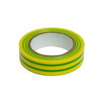 Instaliacinės izoliacinės ir sujungimo medžiagos // Izoliacinės juostos // Taśma izolacyjna żółto- zielona pvc 15mm/10m