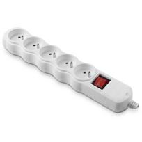 Elektros prekės // Rozečių blokai ir kištukai // Gniazdo wtyczkowe przenośne pięciokrotne 5x2p+z z wyłącznikiem 16a, 250v, rozbieralne, eco bis