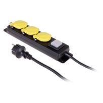 Elektros prekės // Maitinimo prailgintuvų, skirstytuvų ir UK bei USA adapterių rinkinys // Przedłużacz warsztatowy 3x230v ip44 h05rr-f 3g1,5 5m