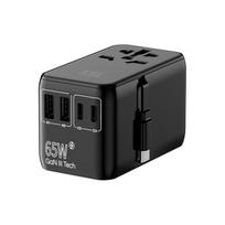 Elektros prekės // Maitinimo prailgintuvų, skirstytuvų ir UK bei USA adapterių rinkinys // Uniwersalny adapter sieciowy (eu, uk, us, au), szybkie ładowanie pd65w+qc