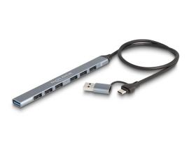 DeLOCK 4 Port Slim USB Hub with USB Type-C™ or USB Type-A to 3 x USB 5Gbps USB Type-C™ + 1 x USB 5Gbps Type-A