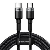 Cable USB C - USB C 2m QC3.0 PD2.0 100W Cafule gray+black BASEUS
