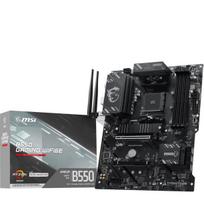 MSI B550 GAMING WIFI6E Motherboard, AM4, ATX, DDR4, PCIe 4.0, Wi-Fi 6E, Bluetooth 5.3, Black/Silver