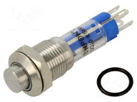Switch: vandal resistant | Pos: 2 | SPDT | 0.5A/220VAC | 1A/24VDC | IP40