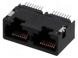 Connector: RJ45 | socket | PIN: 8 | angled 90° | for cable | SMT | 8p8c