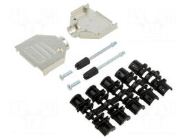 Enclosure for connectors: D-Sub | shielded | Enclos.mat: metal
