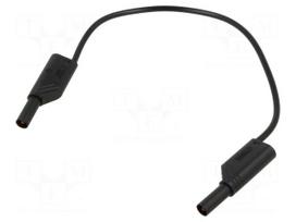 Test lead: single | 32A | insulated,with 4mm axial socket | black