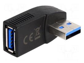Adapter | USB 3.0 | USB A socket,USB A plug 270° left/right