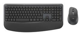 Logitech Signature Comfort Plus Combo MK880 for Business keyboard Mouse included Universal USB + Bluetooth QWERTZ German Graphite