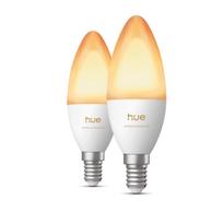 Philips Hue E14 LED Bulb 3.7W White Light (1000-20000K) B39 Candle 2-Pack