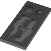 Wera 9840 foam insert for L-key set 1 (black/grey, for Tool Rebel workshop trolley)