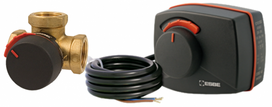 Komplekts VRG131 Rp1"1/2,Kvs25,+ARA661,Esbe Trīsceļu vārsts VRG131 ar vārsta motoru ARA661, komplekts