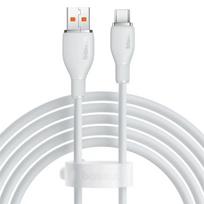 Baseus Pudding datu pārraides un uzlādes vads | USB-A uz USB-C | 100W | 1.2m | balts