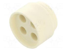 Insert for gland | 4mm | NPT1/2" | elastomer | Holes no: 4 | -40÷100°C