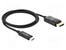 Cable | DisplayPort plug,USB C plug | textile | DisplayPort 1.2