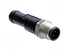 Cable: for sensors/automation | PIN: 12 | M12 male,M12 female | plug