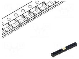 Connector: PCB-cable/PCB | socket | female | data | Inom: 1A | 125V | 2mm