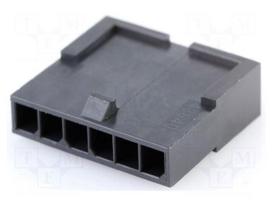 Connector: wire-wire | plug | male | PIN: 6 | Micro-Fit 3.0 | for cable