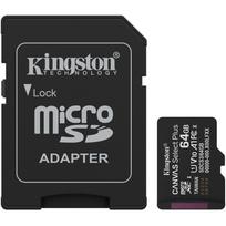 Kingston Canvas Select Plus 64GB MicroSDXC memory card, black, UHS-I U1, Class 10, V10