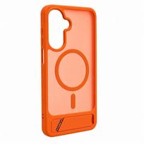 Nugarėlės dėklai Evelatus Samsung Galaxy A17 4G / A17 5G Rubber Coated MagSafe With Stand Case Orange