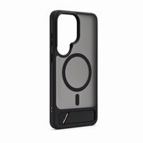 Nugarėlės dėklai Evelatus Samsung Galaxy S26 Ultra Rubber Coated MagSafe With Stand Case Black