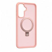 Nugarėlės dėklai Evelatus Samsung Galaxy A17 4G / A17 5G Shield Case With MagSafe & Stand Matte Ring Light Pink