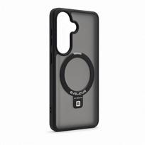 Nugarėlės dėklai Evelatus Samsung Galaxy S26 Shield Case With MagSafe & Stand Matte Ring Black