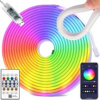RGB Neon LED strip (5m) + Bluetooth remote control + APP
