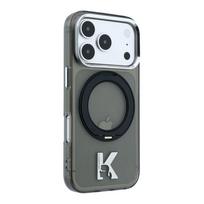 Nugarėlės dėklai Karl Lagerfeld Apple iPhone 18 Pro Max HC MagSafe IML Ring Stand 360 Kameo Metal Black