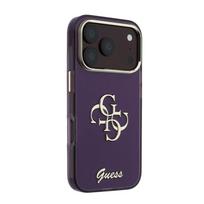 Nugarėlės dėklai Guess Apple iPhone 18 Pro HC MagSafe IML 4G Script Metal Burgundy