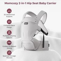 Momcozy Air Mesh Hip Seat Baby Carrier, Grey