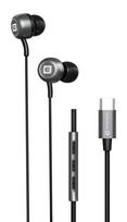 Laidinės ausinės Evelatus  Crystal Clear Audio headphones with Type-C with microphone Black
