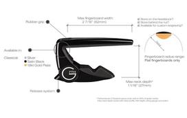 G7th Performance 2 Classical Black – kapodaster do gitary klasycznej i flamenco
