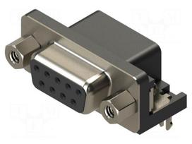 Connector: D-Sub | PIN: 9 | socket | female | straight | THT | MHDR