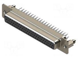 Connector: D-Sub HD | PIN: 62 | socket | female | straight | THT | MHDD