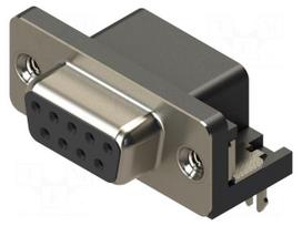 Connector: D-Sub | PIN: 9 | socket | female | straight | THT | MHDR