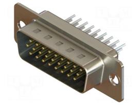 Connector: D-Sub HD | PIN: 26 | socket | male | straight | THT | MHDD
