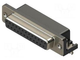 Connector: D-Sub | PIN: 25 | socket | female | straight | THT | MHDR