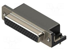 Connector: D-Sub HD | PIN: 44 | socket | female | straight | THT | MHHDR
