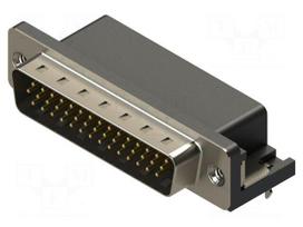 Connector: D-Sub HD | PIN: 44 | socket | male | angled | THT | MHHDR