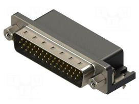 Connector: D-Sub HD | PIN: 44 | socket | male | angled | THT | MHHDR