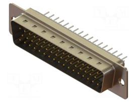 Connector: D-Sub | PIN: 50 | socket | male | angled | THT | MHDD