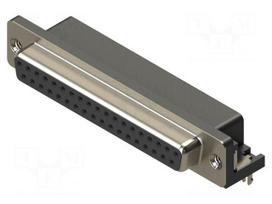 Connector: D-Sub | PIN: 37 | socket | female | straight | THT | MHDR