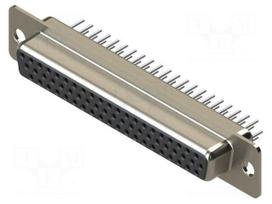 Connector: D-Sub HD | PIN: 62 | socket | female | straight | THT | MHDD
