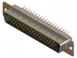 Connector: D-Sub HD | PIN: 62 | socket | male | straight | THT | MHDD