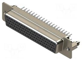 Connector: D-Sub HD | PIN: 78 | socket | female | straight | THT | MHDD