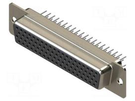 Connector: D-Sub HD | PIN: 78 | socket | female | straight | THT | MHDD
