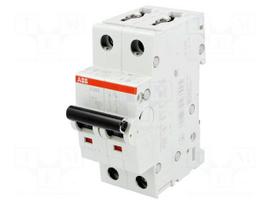 Circuit breaker | 400VAC | Inom: 1A | Poles: 2 | for DIN rail mounting