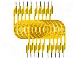 Test lead: single | banana plug 4mm,both sides | Imax: 10A | Len: 1m
