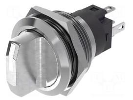 Switch: rotary | Pos: 2 | SPDT | 0.5A/220VAC | 0.7A/24VDC | on panel